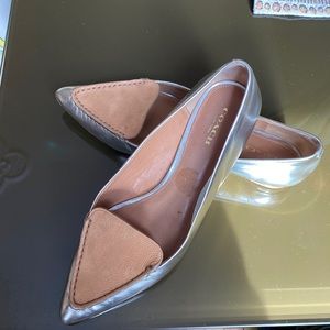 Coach metallic flats size 8.5